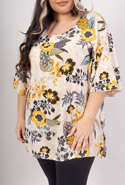 Immagine di CURVY GIRL TOP V NECK AND BAT SLEEVE